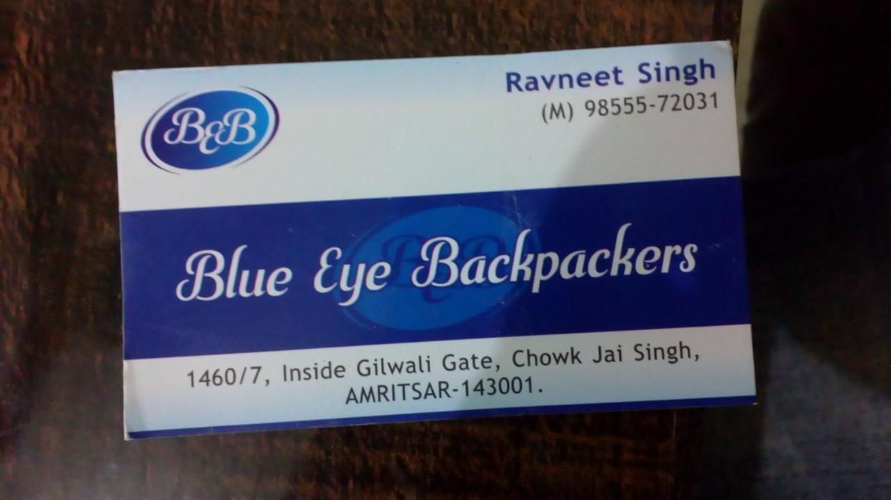 Blue Eye Backpackers Hostel Amritsar Eksteriør billede